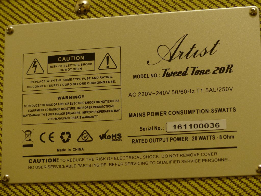 NAD Artist Tweed Tone 20R Valve Combo The Harley Benton Club